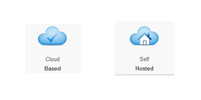 Posibilidades de hosting disponibls para la plataforma eGAM (cloud based, selfhosted).