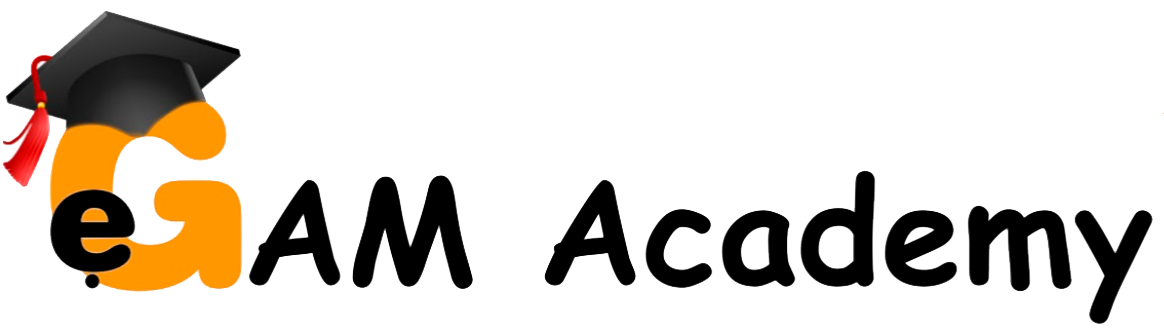 eGAM academy logo corresponding to the company's training channel on YouTube